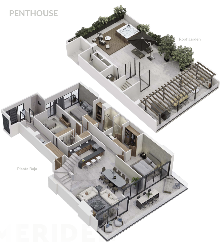 Planos modelo Penthouse